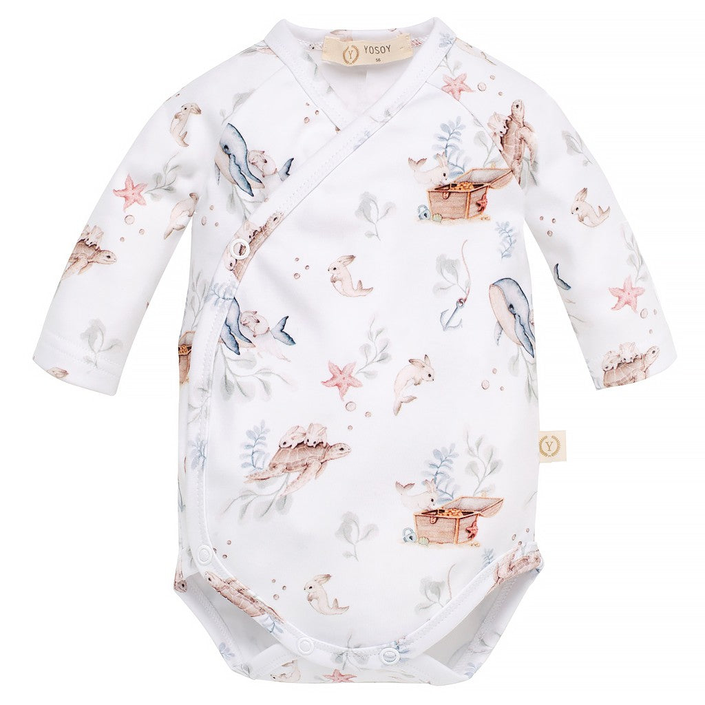 Organic Cotton Baby Bodysuit – Long Sleeve