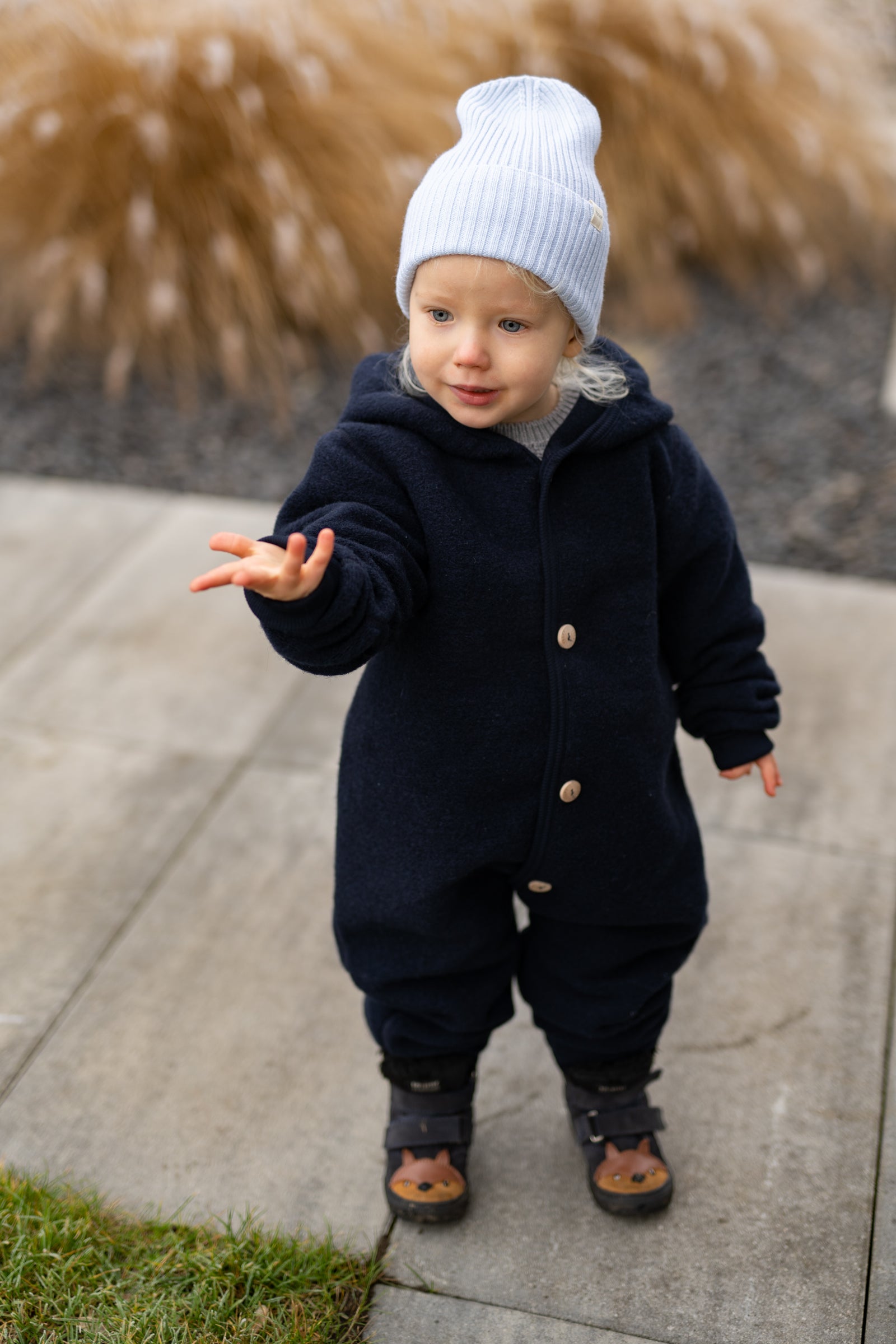 Kombinezon z wełny merino oversize