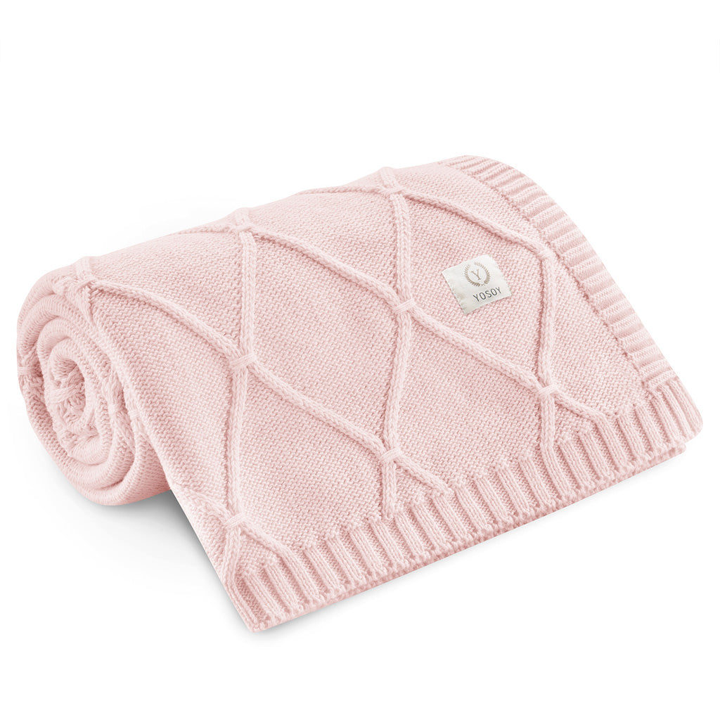 Koc z wełny merino Diamonds