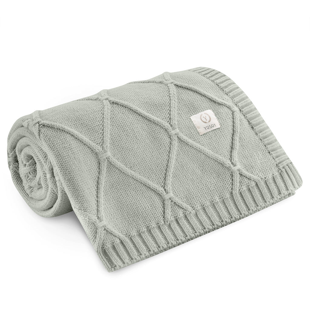 Koc z wełny merino Diamonds