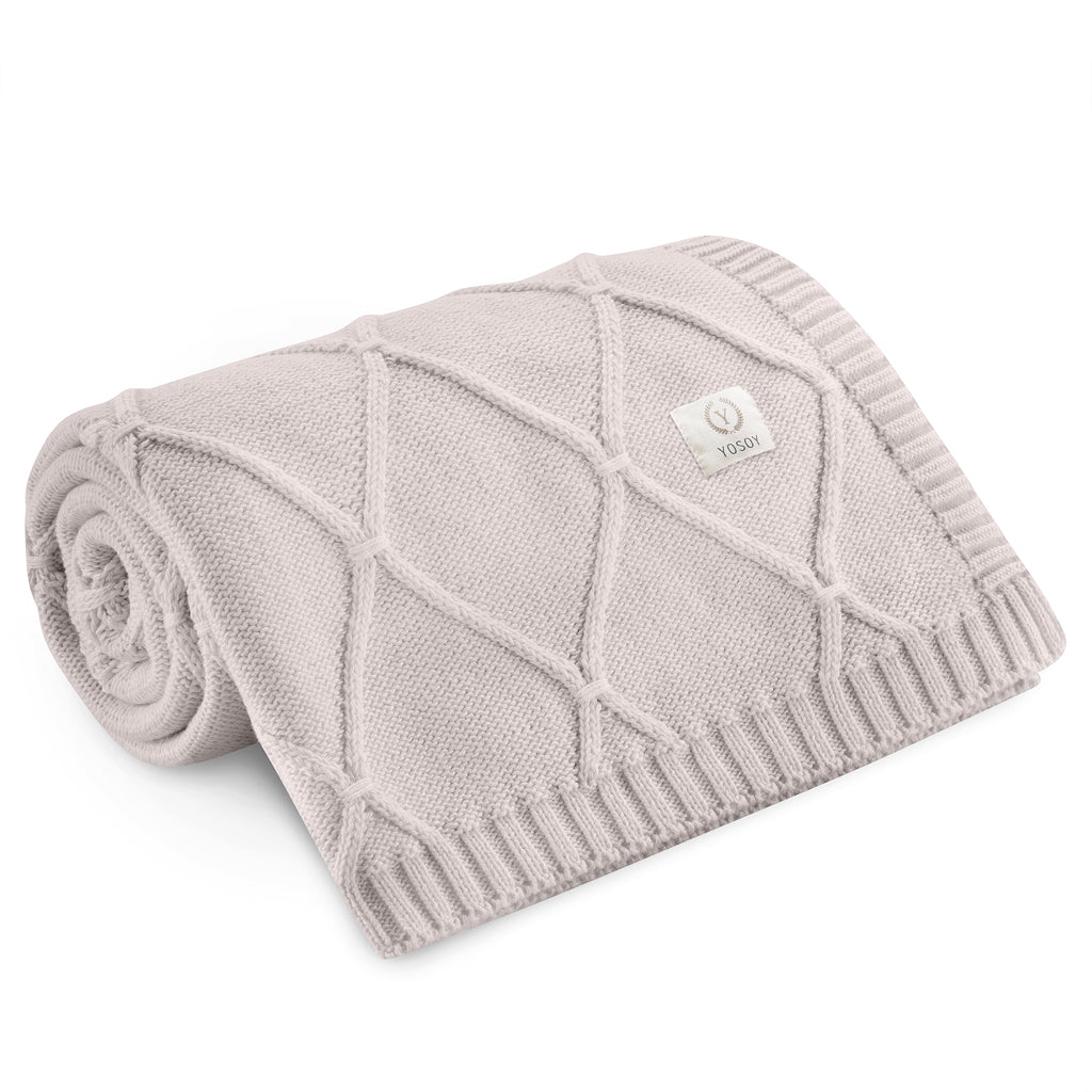 Koc z wełny merino Diamonds