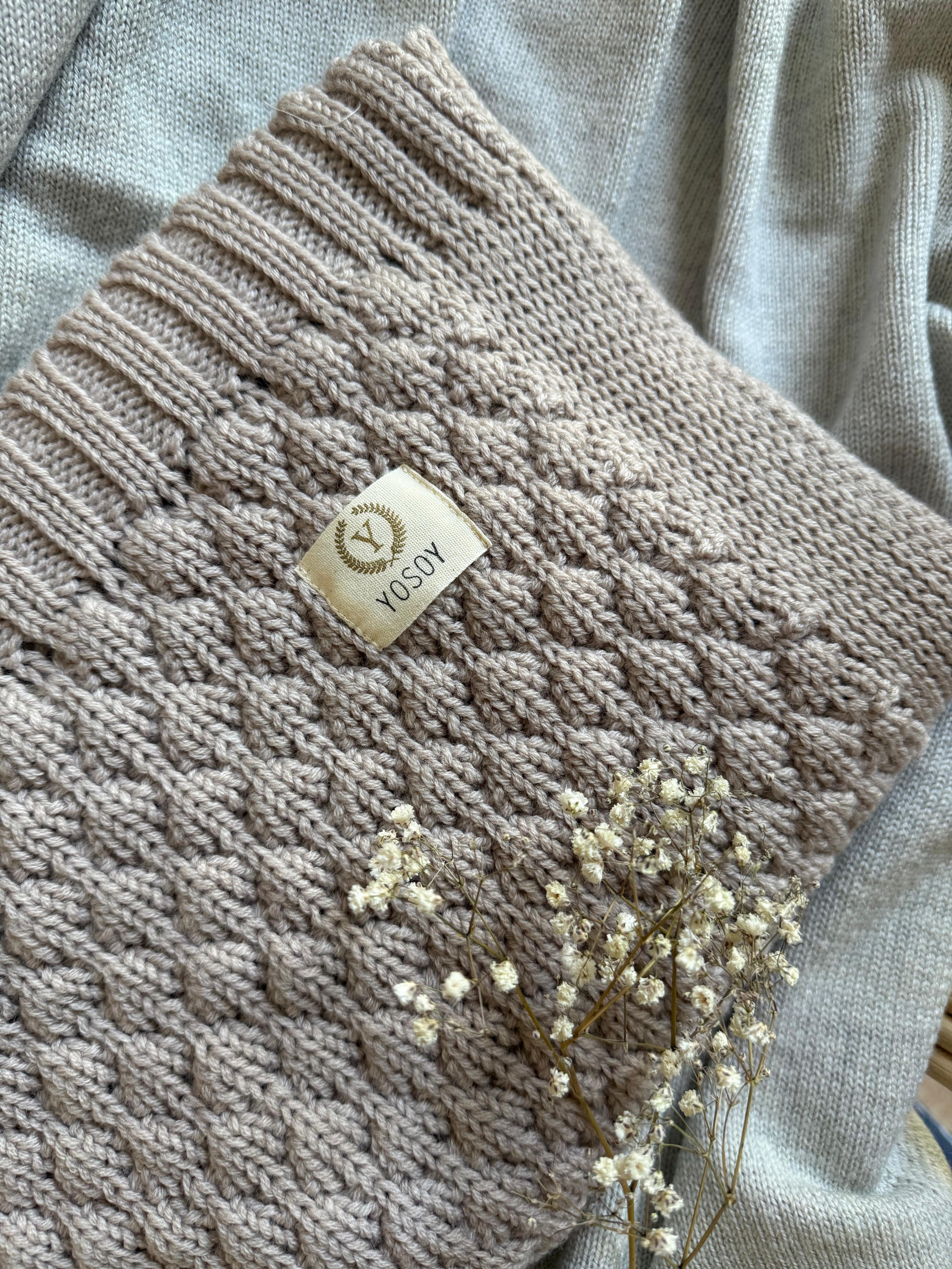 Koc z wełny merino Bubbles