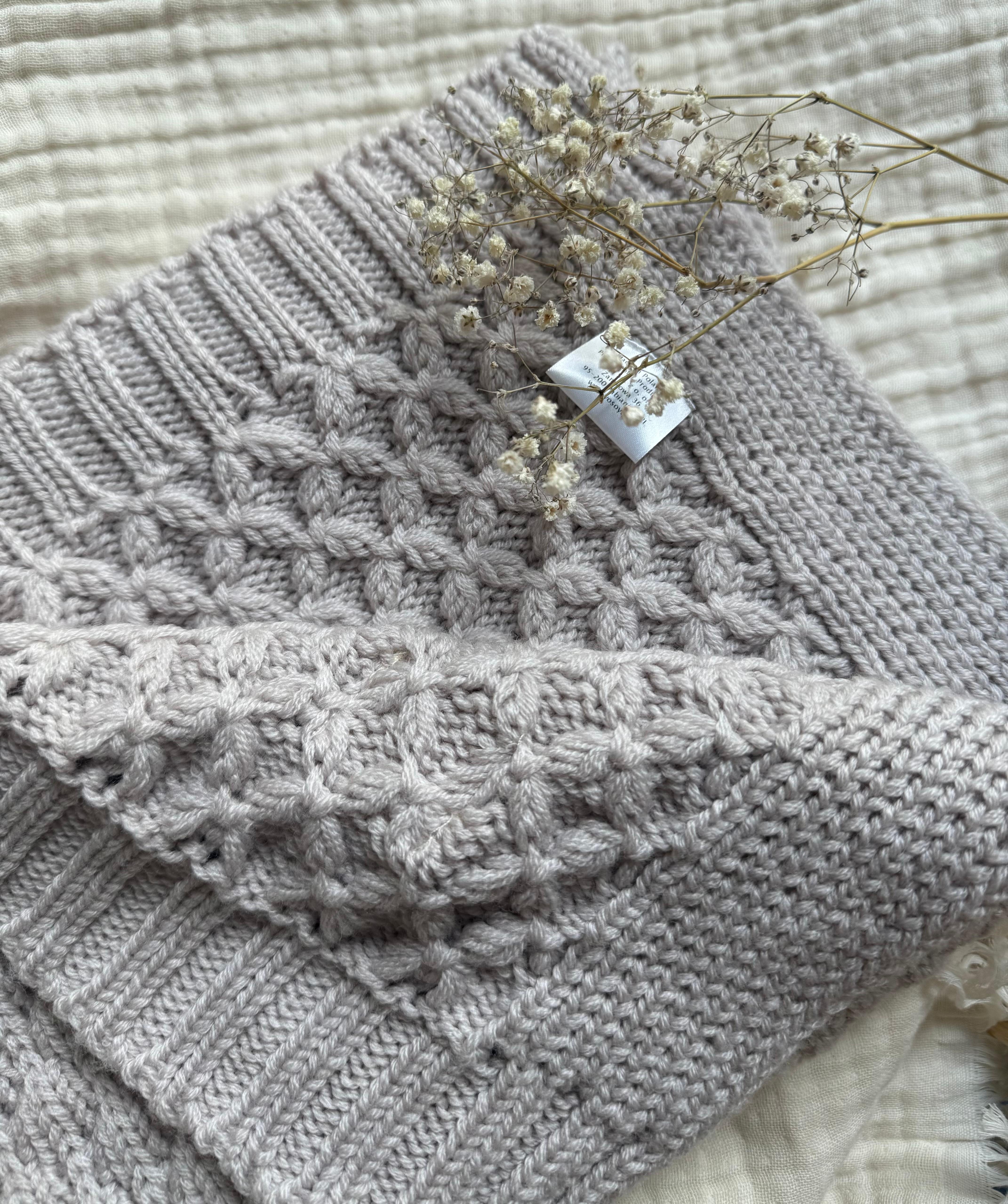 Koc z wełny merino Bubbles