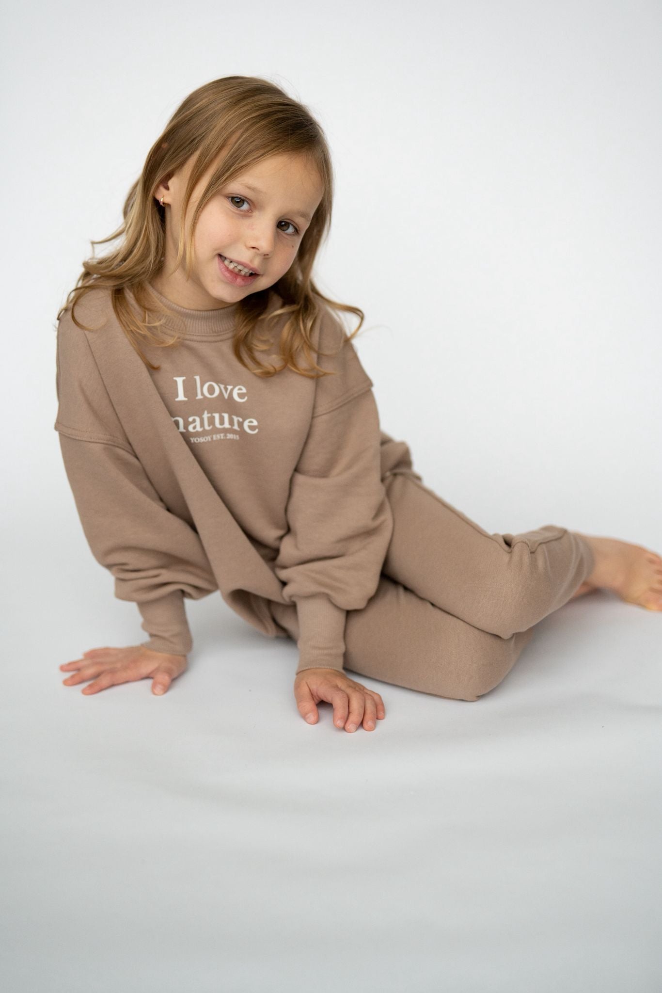 Dres dziecięcy I LOVE NATURE YOSOY komplet bluza i spodnie na dziecku
