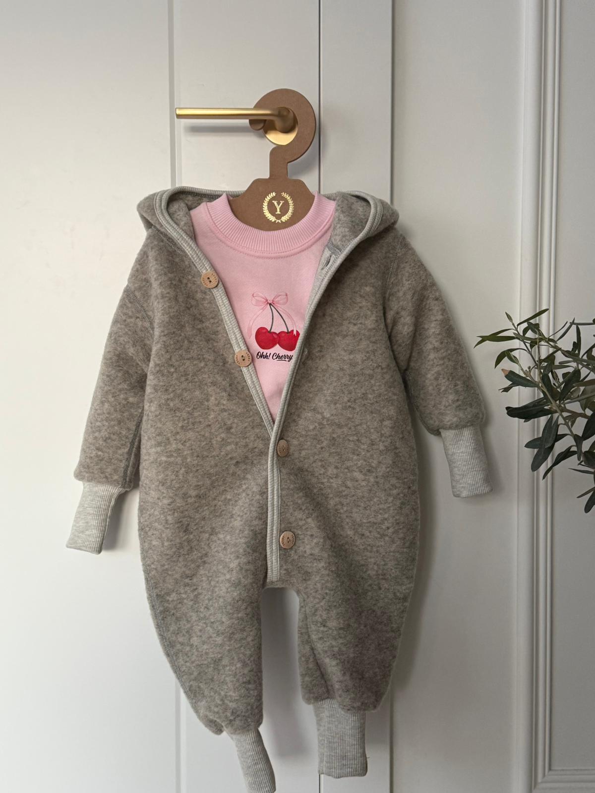 Kombinezon z wełny merino oversize