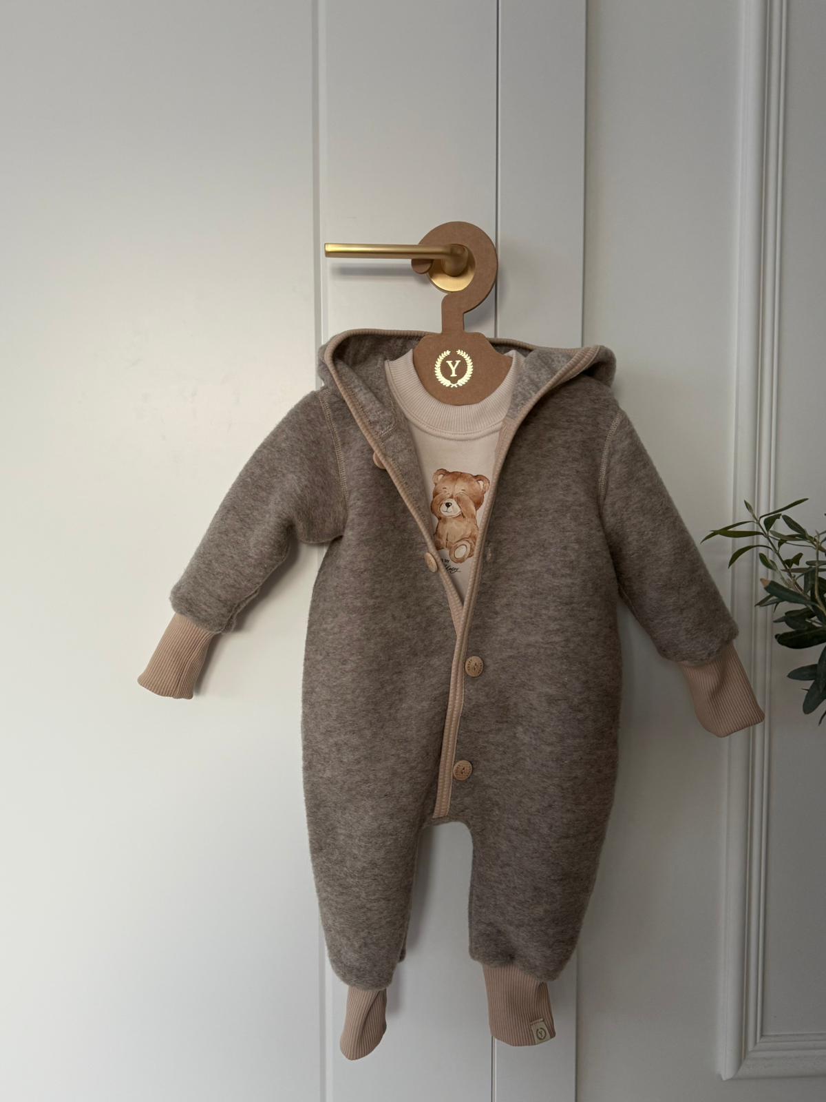 Kombinezon z wełny merino oversize