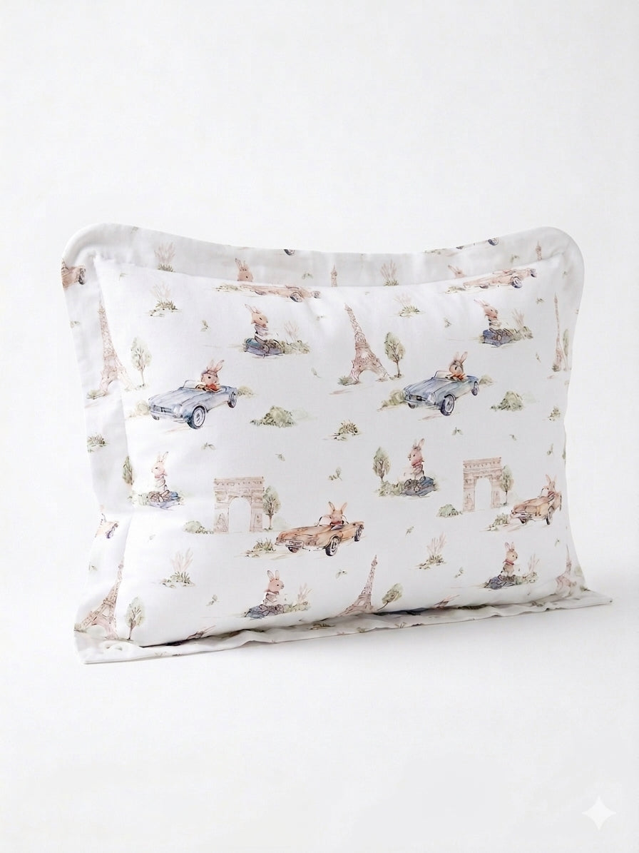 Poduszka bambusowa z falbaną 70x50 cm