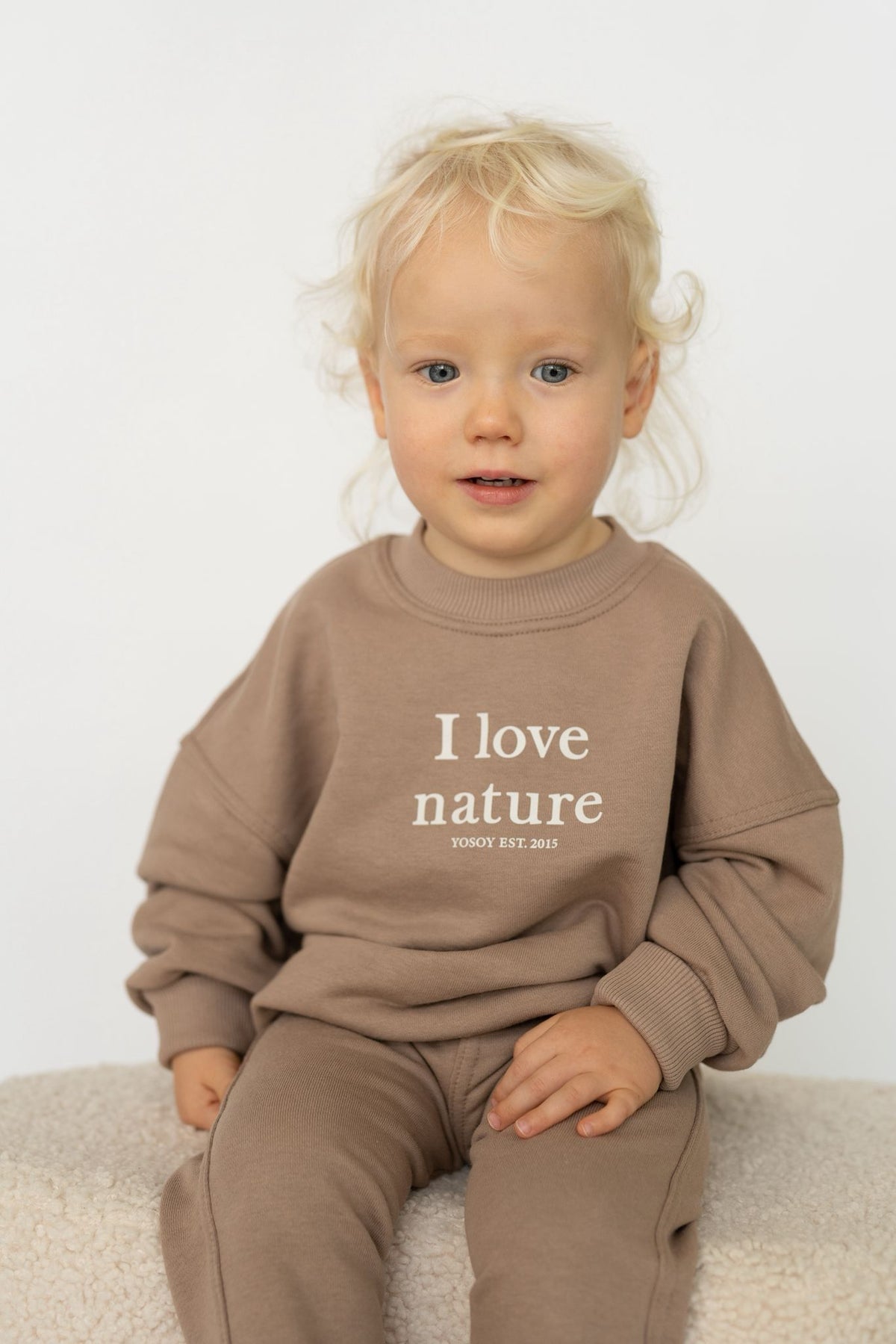 Dres dziecięcy I LOVE NATURE YOSOY komplet bluza i spodnie dresowe na dziecku